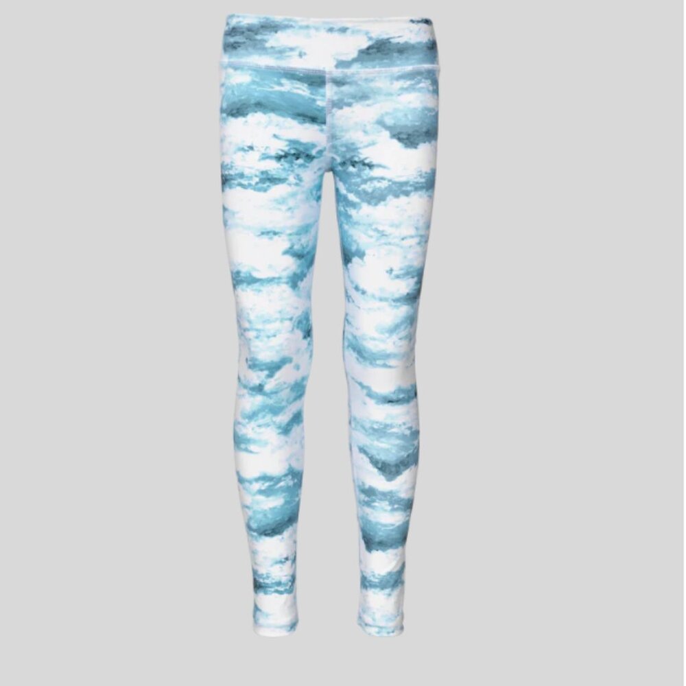 Greyson GIrls Painted Clouds Venus Leggings- SIze 6/7